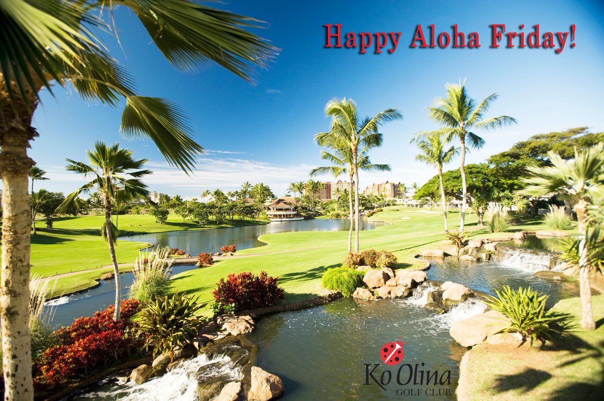 Happy Aloha Friday from Ko Olina Golf Club! #alohafriday #hawaiigolf #golf #koolina #koolinagolfclub