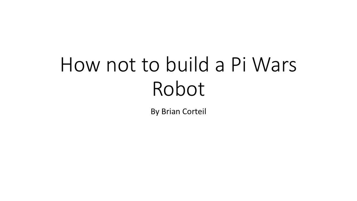 CannonFodder's tweet image. Starting to write my talk for the Pi Wars mini conference. :-)