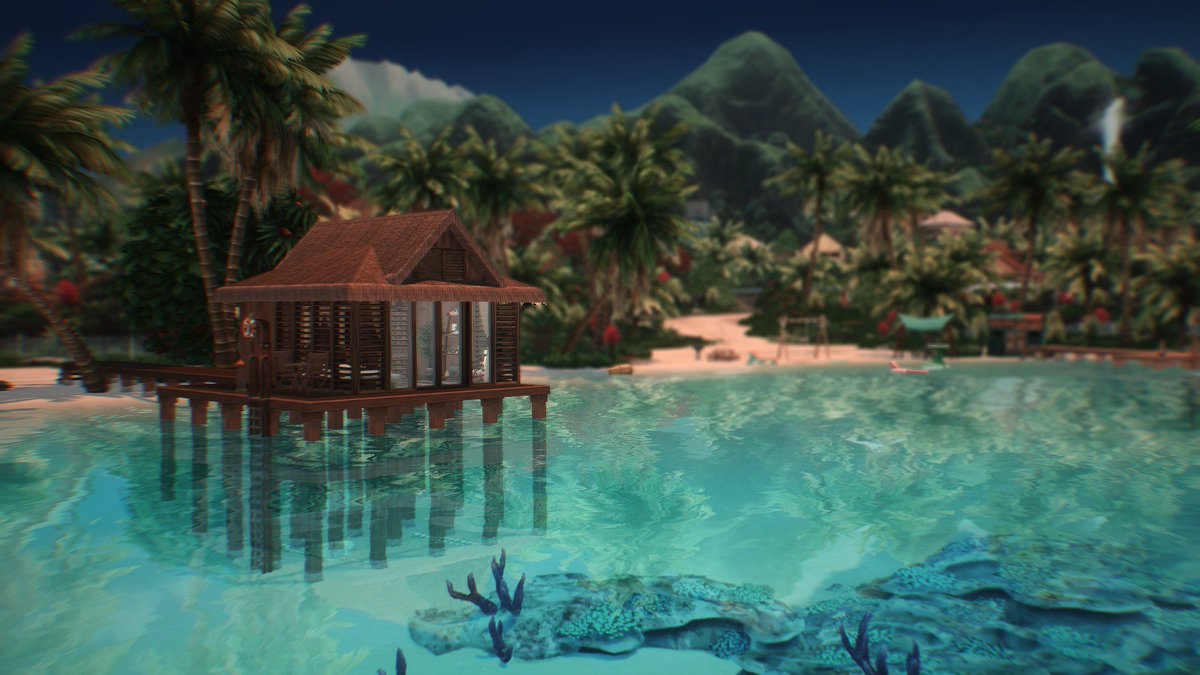 LeaMorgana's tweet image. 🌊Sulani Getaway🌴🧜🏽‍♀️

Now available on the Gallery!

✅CC Free
📏30x20
💰29K

🔗Gallery link bit.ly/2WW1DFf

✨Island Living + Base Game ONLY 💫

#ShowUsYourBuilds 
#thesims
#TheSims4
#IslandLiving 
@SimGuruFrost