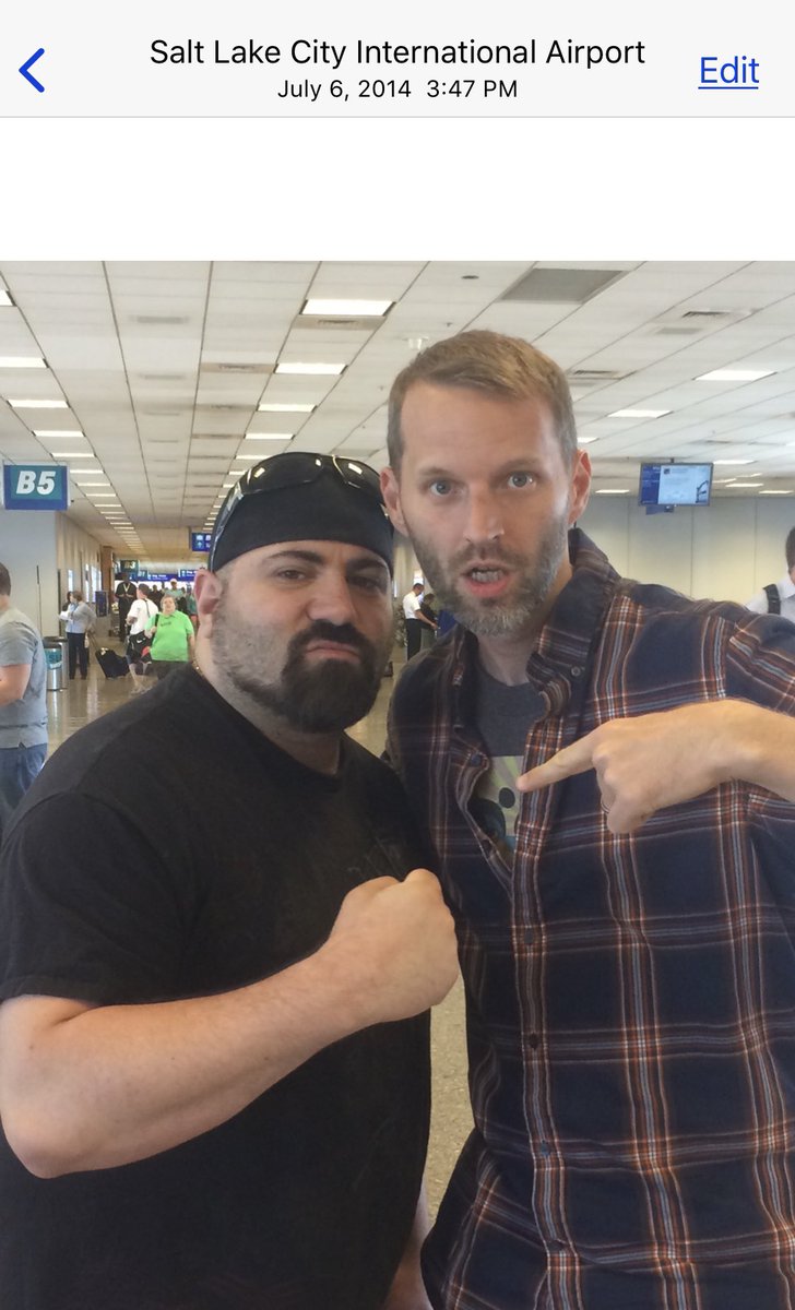 With one of my favorite geeks, Tom Merritt ( @acedtect). SLC airport 2014