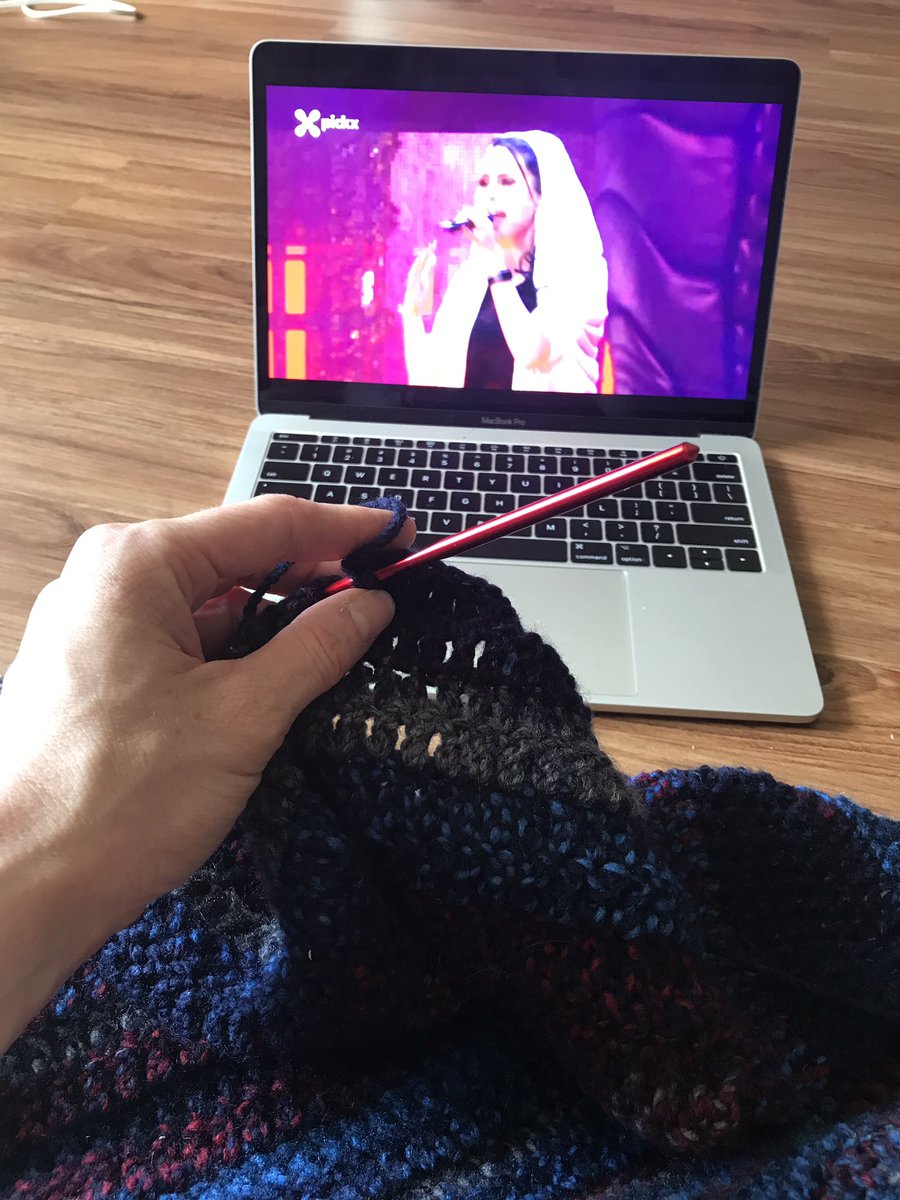ba985_'s tweet photo. @WTofficial Thanks for the link! Perfect companion to my crocheting! 🥰 https://t.co/M4ky4ikejN