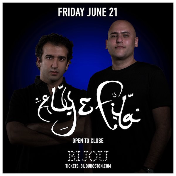 Huge night ahead with <a href="/alyandfila/">Aly & Fila</a> tonight at <a href="/BijouBoston/">Bijou Nightclub</a>! #BIJOUFRIDAYS #BRINGTHETRANCE