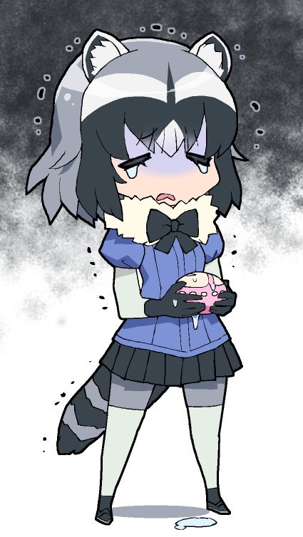 じゃぱりまんを洗ってしまいシワシワになるアライさん 逢摩文七郎のイラスト