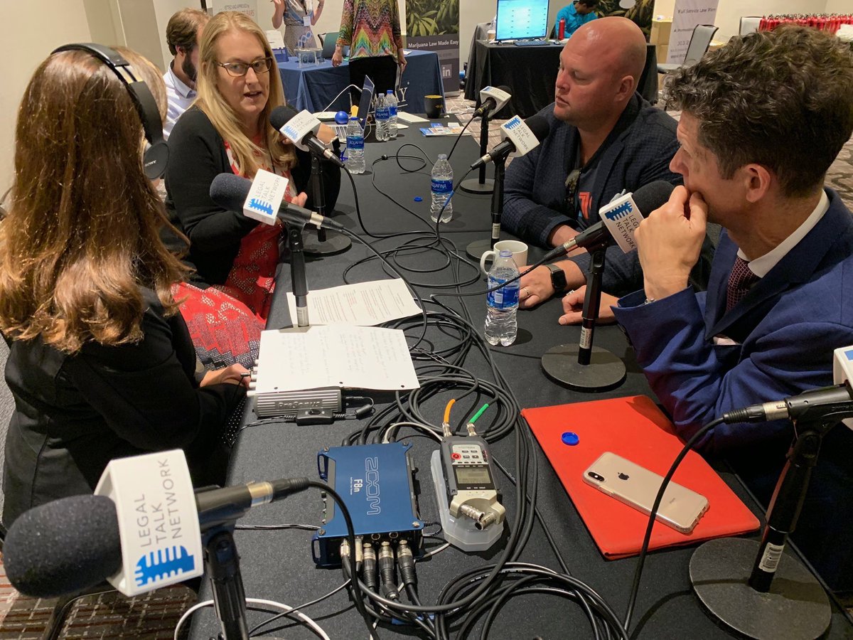 PalaceLaw's tweet photo. My dream team to podcast with: ⁦.@jack_newton⁩ ⁦@maryjuetten w ⁦@KeriNorris⁩ interviewing &amp; @LegalTalkNet⁩ master behind the big switch ⁦@LaurenceEsq⁩   All at @ElevateLS⁩ conf in Denver https://t.co/fA3RtfwPPb