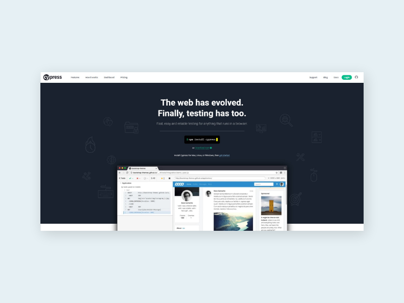 DevAwesome_'s tweet photo. Fast, easy and reliable testing for anything that runs in a browser. https://t.co/9MVuUCZVSj

#dev #developer #test #javascript #100DaysOfCode #code #programming #frontend https://t.co/wPOTqKjAAv