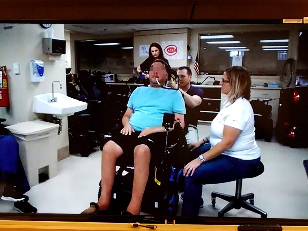 SciOtrSteve's tweet image. @VATBIDoc @PermobilPower Successful collaboration this afternoon with Jeff Reeder,OT and seating specialist @CincinnatiVamc to successfully provide a Hybrid AltDrive System using video telehealth. What a way to end the week!
#ALS #assistivetechnology #ComplexRehabTechnology