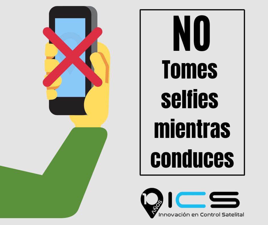 ICSdeColombia's tweet photo. Tomarte selfies mientras conduces te distrae alrededor de 10 segundos y podrías tener un accidente 💥🚘📵📷 https://t.co/KzvkBTmCie #NationalSelfieDay #icsdecolombia #monitoreo #rastreo #tracker #vehiculos #camera #CarSelfie #noselfie #protejetuvida #selfie #photo https://t.co/iy1PjTHeTY