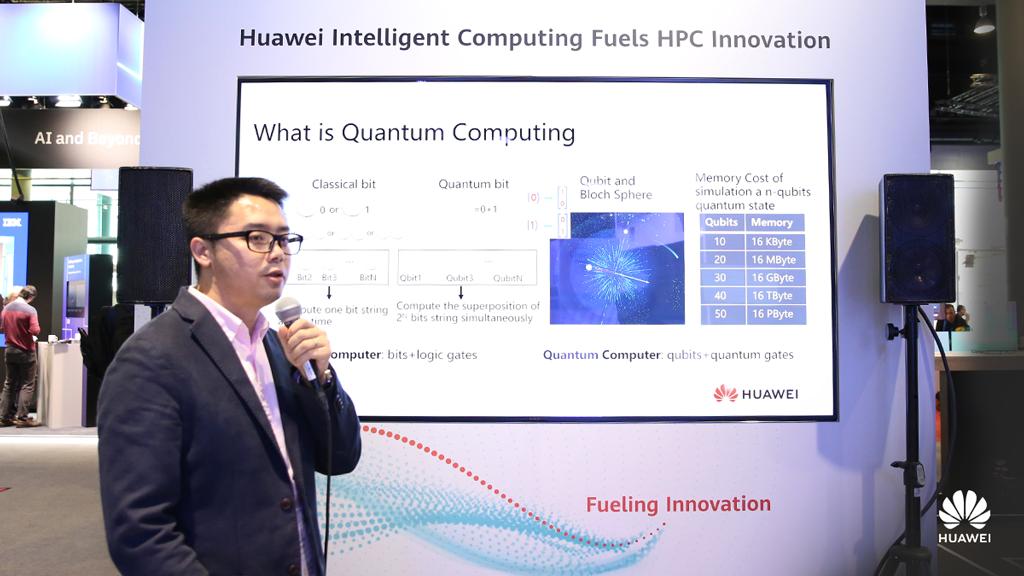 Huawei_Europe's tweet image. Huawei’s Dr. Zhang Xuecang introduced the HiQ #quantum software solution at #ISC19, also including the state-of-the-art achievements #Huawei has made with #quantum computing.