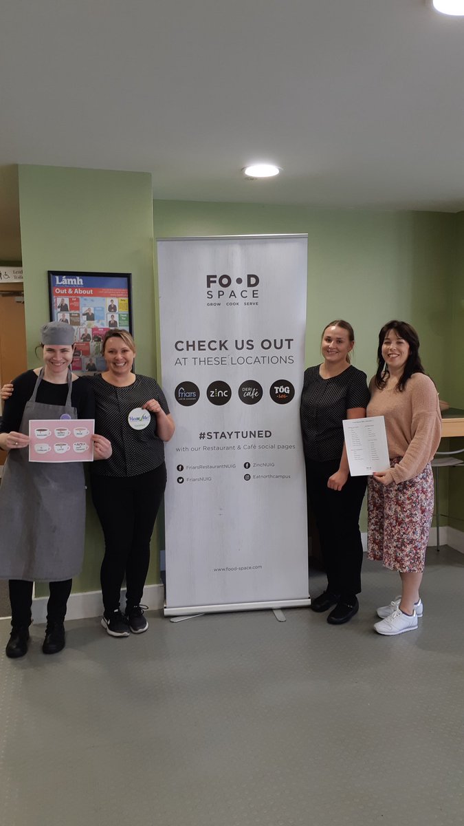 Communication #accessibility? Visit @FoodSpaceIrl @nuigalway @ZincNUIG <a href="/friarsnuig/">Friars Restaurant</a> #Deri #TogSos to eat &amp; drink as they are now Hear Me! certified #SpeakUp4CommRights <a href="/galway2020/">Galway 2020</a> <a href="/Lamhsign/">Lámh</a> <a href="/InclusionIre/">Inclusion Ireland</a> Communication friendly businesses in action: congrats all #inclusion