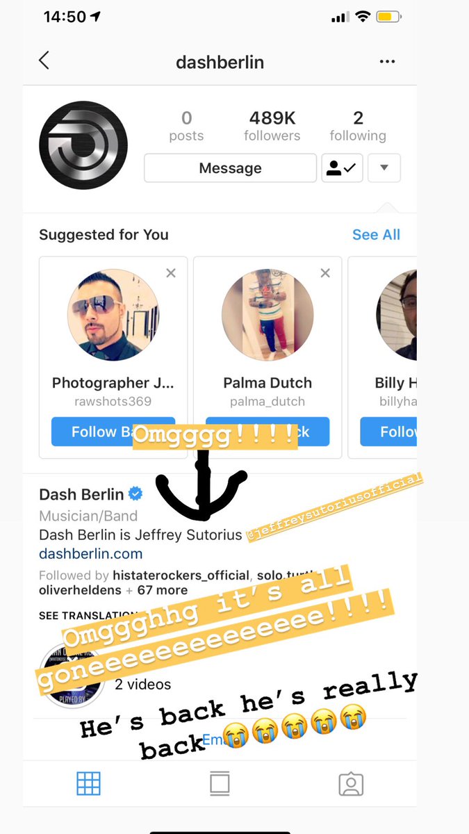 PLURPrincess619's tweet photo. Guys I promise you I’m not making this up. Nor am I screaming in my room over the excitement (I AM)
@DashBerlin with @Jeff_Sutorius is back!!!!!!!!!!!!!!!!!!
All I’m going to say is where are all my dashers!!??
#wearedashers #dashberlin #jeffreysutorius #dashers https://t.co/lwZJfSjWIE