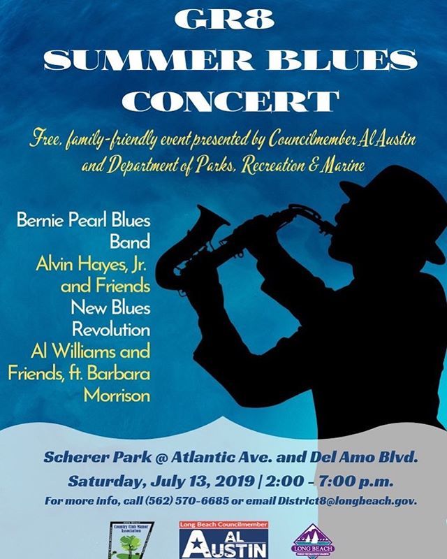NewBluesFestLBC's tweet photo. Three acts that have graced the stage of the New Blues Festival will be bringing their brand of #blues to Long Beach! Don't miss Bernie Pearl Barbara Morrison and @newbluesrevolution at this free show on Saturday, 07/13 at Scherer Park!!!#longbeach #lbc … https://t.co/V50oqd44pe https://t.co/Bc31h3bRjr