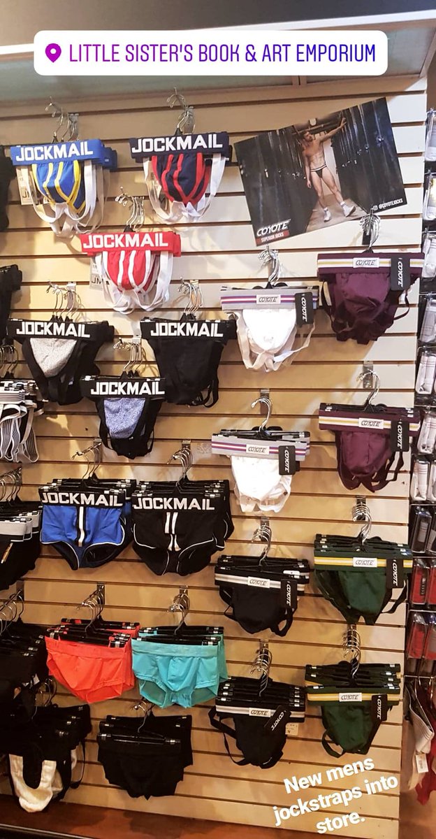 NEW JOCKSTRAPS NOW INTO STORE AT LITTLE SISTERS!!!

Also we have a MASSIVE 50% OFF BLOW OUT SALE on underwear started today. #jockstrap #love #pride #sexy #littlesisters #sale