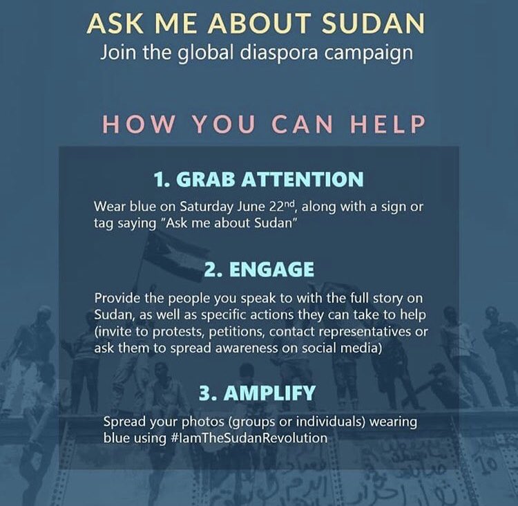 Be the voice of your people #BlueForesudan #istandwithsudan #IAmTheSudanRevolution