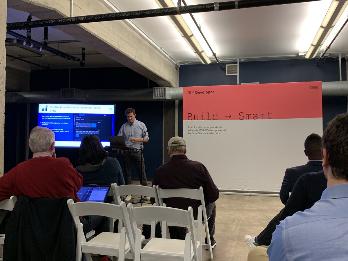 codemeetupsf's tweet photo. โItโs not a technology problem - itโs a business problem,โ says the enlightening @porterstowell here at #blockchaindevsummit! How to solve them? Use the IBM Cloud! #blockchain #sanfrancisco https://t.co/2aXM9JMGAT