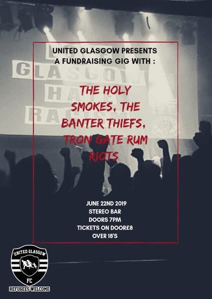 UnitedGlasgowFC's tweet photo. Not satisfied with the AMAZING music on offer Saturday night then look what’s back on sale...!!! https://t.co/3APi2FGVW4