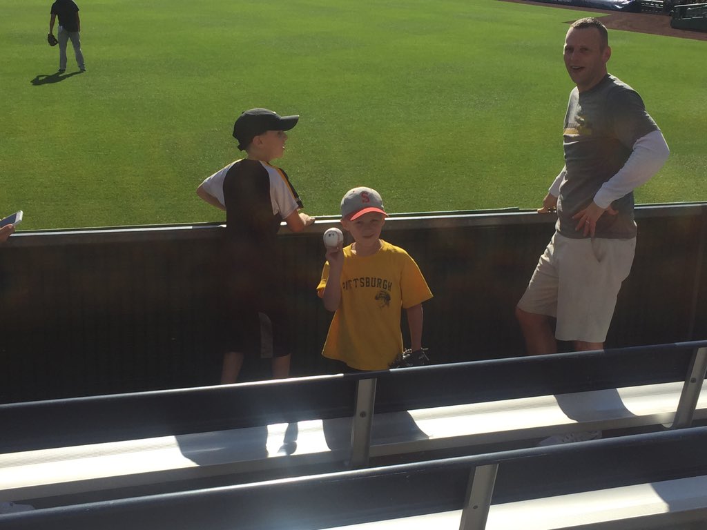 marusamike's tweet photo. Headed out early and it was worth, took a scrappy effort, but got a HR during BP!  #LetsGoBucs https://t.co/C3aXqSezlN