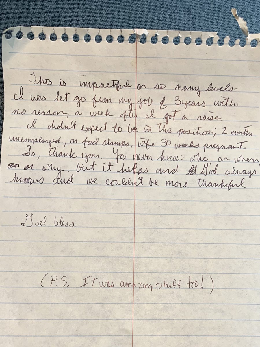 Sometimes when you give to others you never really realize the impact. I received this from a father today at our summer market food giveaway. Everyone has a story, we just need to remember to listen. <a href="/FlatironsAurora/">Flatirons Aurora</a> <a href="/CCSDK12/">Cherry Creek Schools</a>