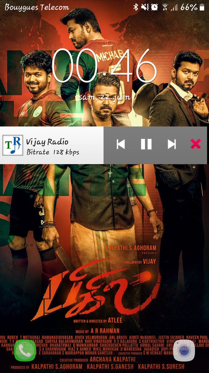 aroquiame's tweet photo. #HBDEminentVijay #Bigil #Thalapathy63  Powerful Firstlook 💥💥💥💥 Full treat for all @actorvijay 's anna fans 
Thk u @Atlee_dir for the epic stillsq
#happybirthdayTHALAPATHY 😍😍😍 have a great year ahead
Some screenshots from my phone 😁😁 https://t.co/UEibekqlKV