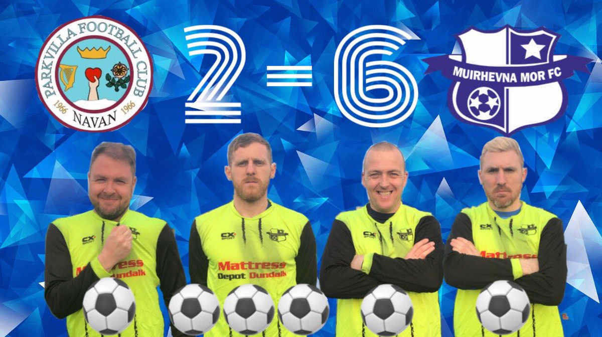 MuirhevnaMorFC's tweet photo. Full time result from The Claremont Stadium in Navan and the boys come away with a very comfortable 6-2 win against @parkvillafc, well done lads! Benny Hughes with a perfect hattrick tonight also!

@DundalkSport @DundalkDemocrat @LMFMRADIO @neflIreland @cul7 

#CMonTheMor #MMFC https://t.co/LCAC2J3MHl