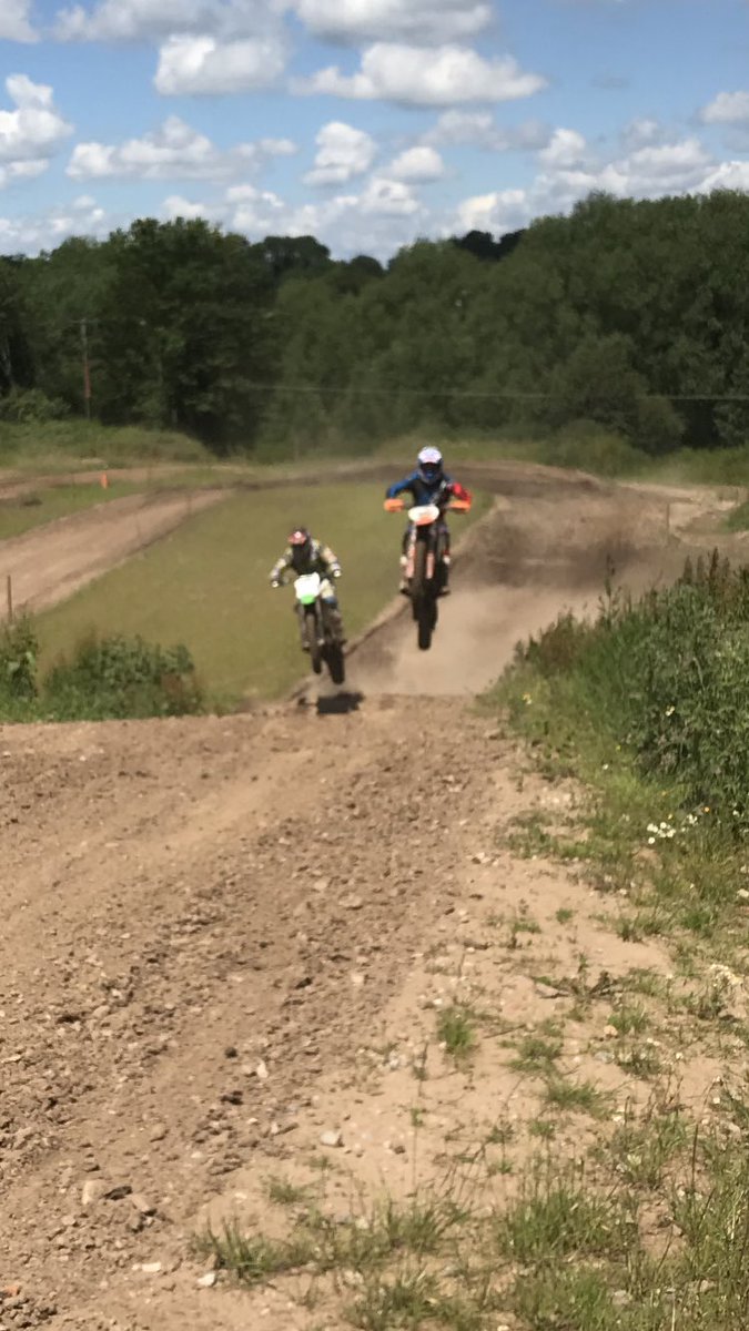 Good day on the dirt donkeys <a href="/MotorCarr/">peter carr</a> showing me how to do the step up #stillgotit