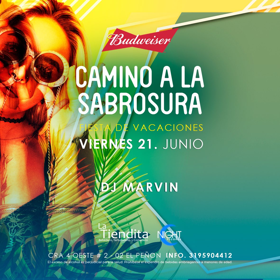 NightRecords's tweet photo. ¡La temporada de verano y vacaciones ha llegado y nosotros queremos ofrecerte HOY viernes 21 de junio la mejor experiencia ! ¡ Promos, en cocktails, cerveza nacional e importada, Dj en vivo y fiesta como tú lo deseas en La Tiendita Bar. 🥳🍻🌝

Info. 3195904412 https://t.co/H1a5M3mHQp