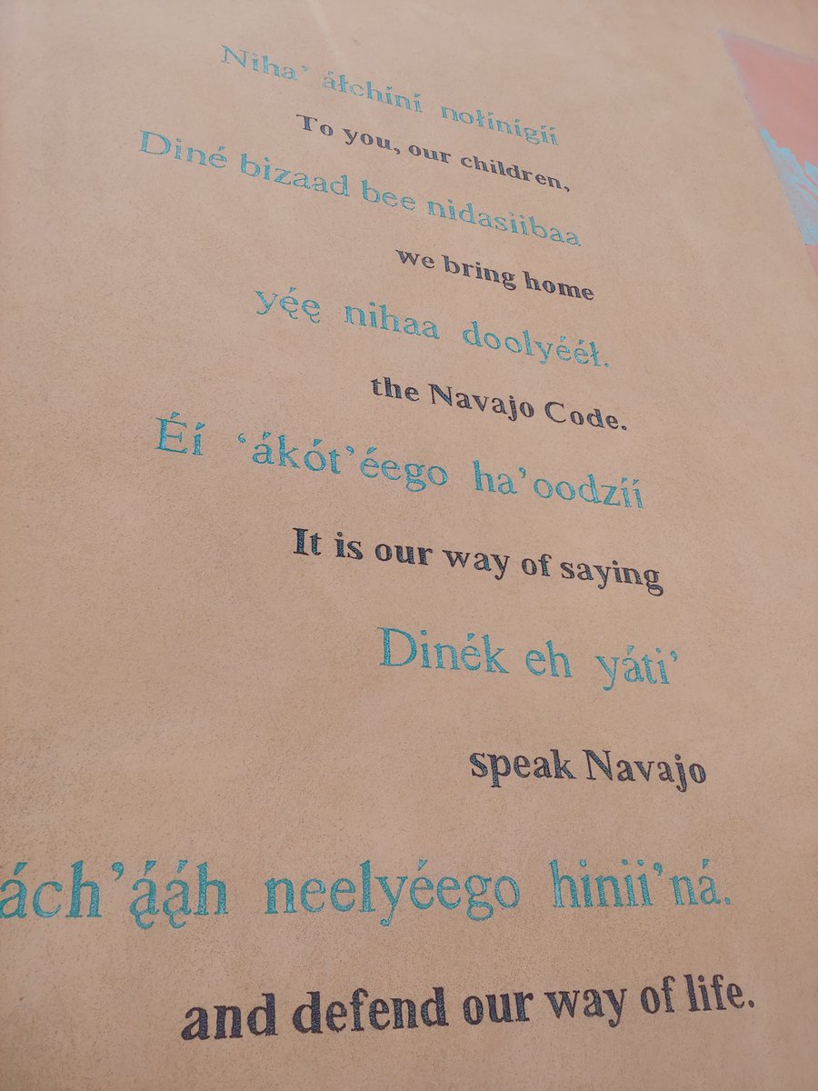 On a wall in downtown Gallup, New Mexico. #NavajoCodeTalkers