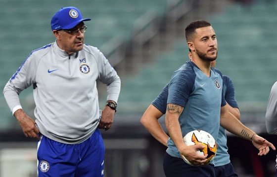 CFCSAUDIFANS's tweet photo. 🎙ساري: هازارد لاعب بإمكانه صناعة الفارق لكنه ليس لاعب حاسم يسجل 40 هدف، لا يمكنك تغيير عقلية لاعب مثله. https://t.co/UlghOSQFVX