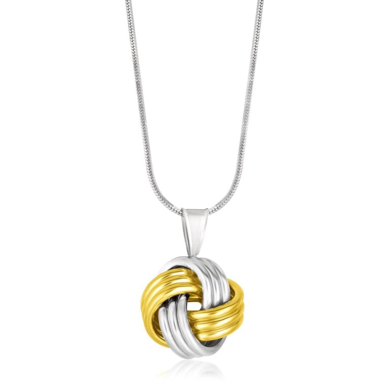 14k Yellow Gold & #SterlingSilverPendant in a Ridge Texture Love Knot Style ❤❤❤
Price $114.96 😍
Wonderfully charming, this pendant features an intricate love knot ❤ style and line textures. Quite lovely in 14k yellow gold and sterling silver.
#SterlingSilverPendant #fashion