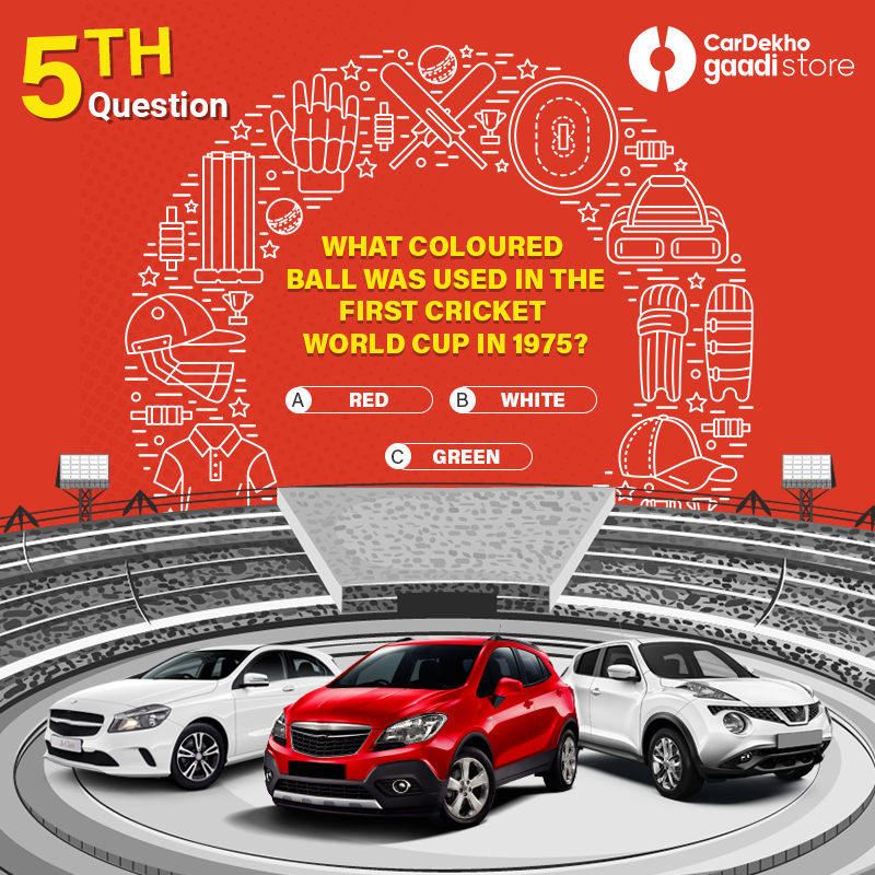 gaadi's tweet image. Give the correct answer and win a gift voucher worth Rs. 500! Leave your answers in the comment section below. #GaadiHaiNa #ContestAlert #Question5   
*T&amp;amp;C Apply 

#WorldCup #CricketWorldCup #Cricket #CWC19