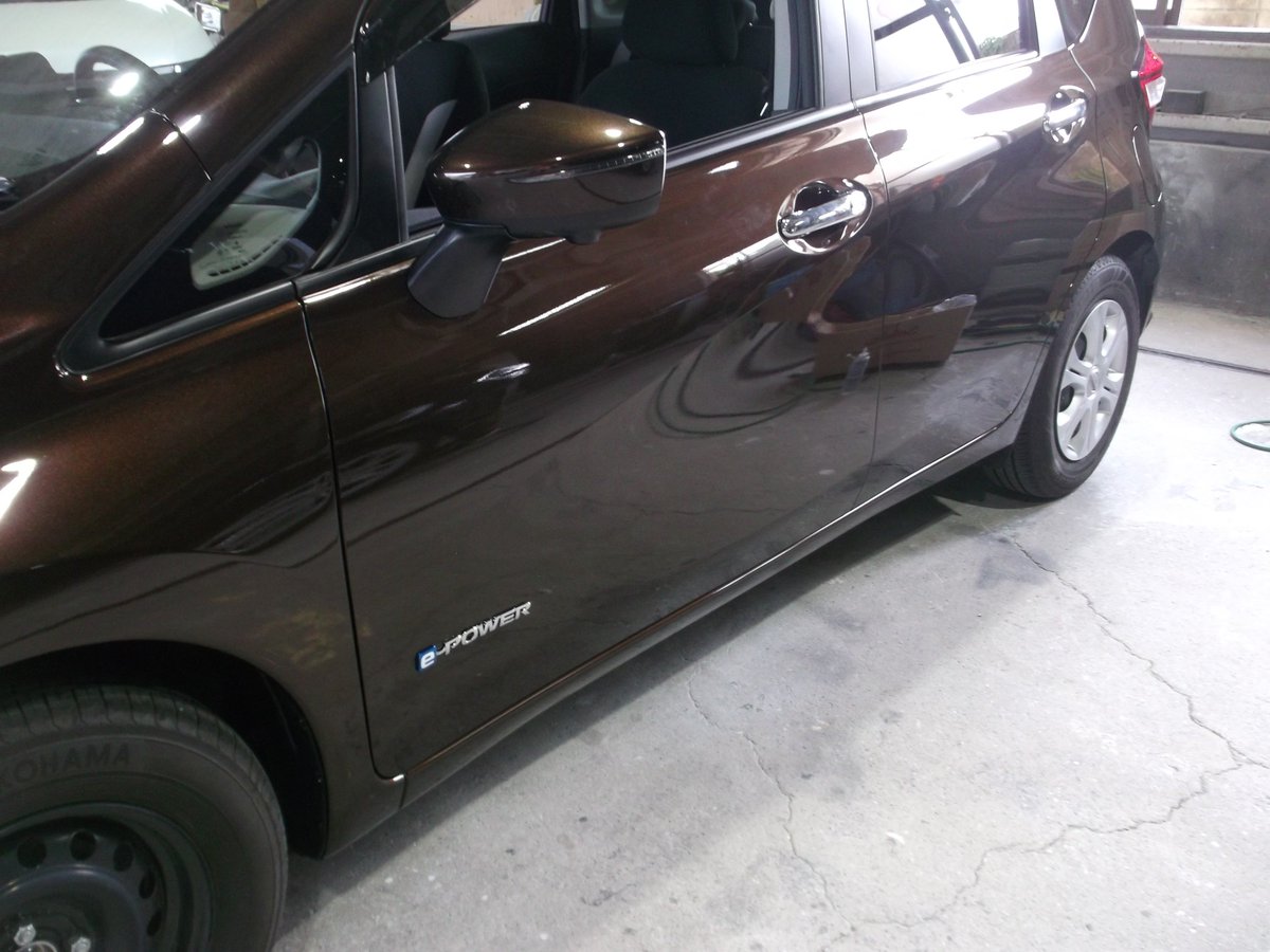 千葉松戸自動車板金塗装修理タキザワ自動車 ノート Eパワー 左側面 事故修理 足回り交換 Absなどの警告灯リセット タキザワ自動車 ノートeパワー Eパワー Absリセット ノート 足回り交換 フロント事故 千葉 埼玉 茨城 日産 リセット