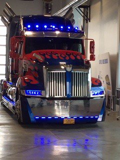 AMTA_ca's tweet photo. #optimusprime is officially in the AMTA building! Come check it out for yourself tomorrow, at the Professional Truck Driving Championship. Free and open to the public. See event details at https://t.co/vbDPCwo0Yu #trucking #highwaysafety #transformers #albertasbest https://t.co/e6FaQ7Wrmv