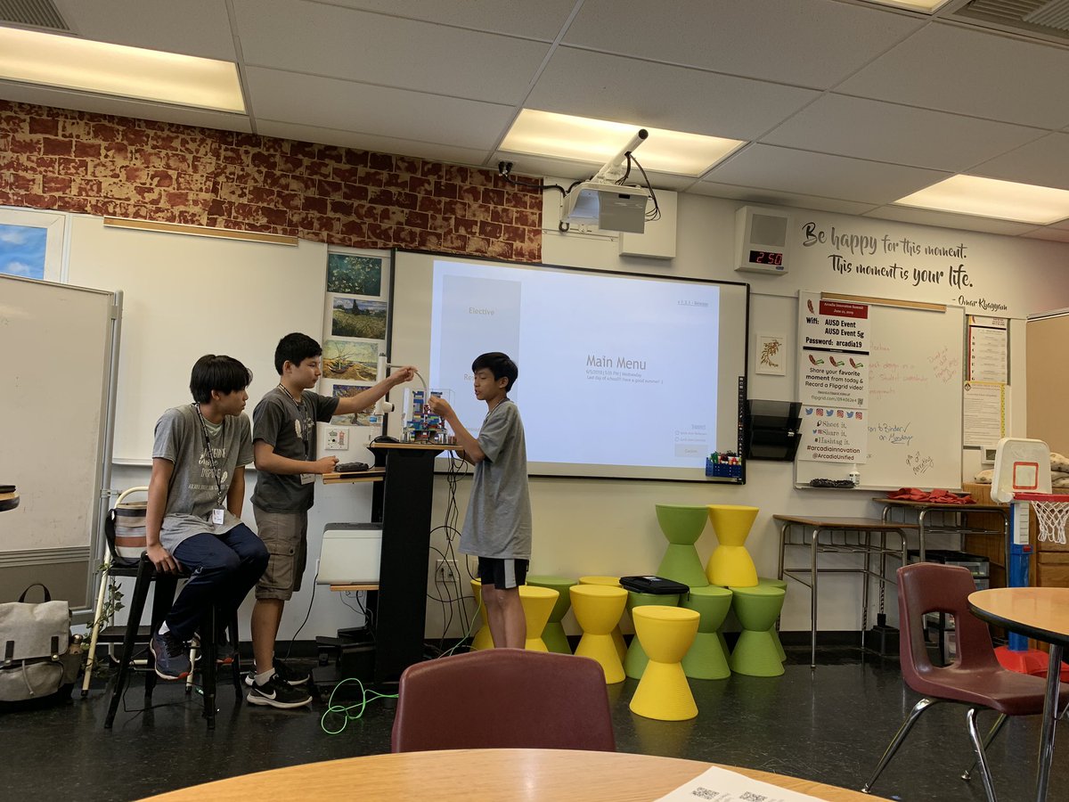 Very impressed with the student-led session on passion projects!  Love to see the amazing things students create when given the opportunity. #ArcadiaInnovation