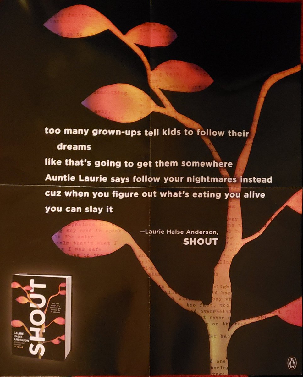 kcpteachertips's tweet image. I really love swag!! Thanks @penguinkids for sending this poster from Shout by @halseanderson. It is definitely one of the most profound excerpts in it. #ProjectLitSummit19 @projectlitcomm