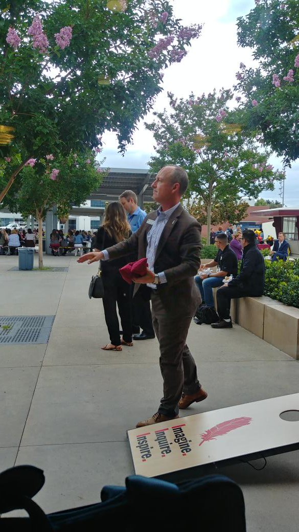 Even Superintendent @davidvannasdall was entertained during lunch at #ArcadiaInnovation
