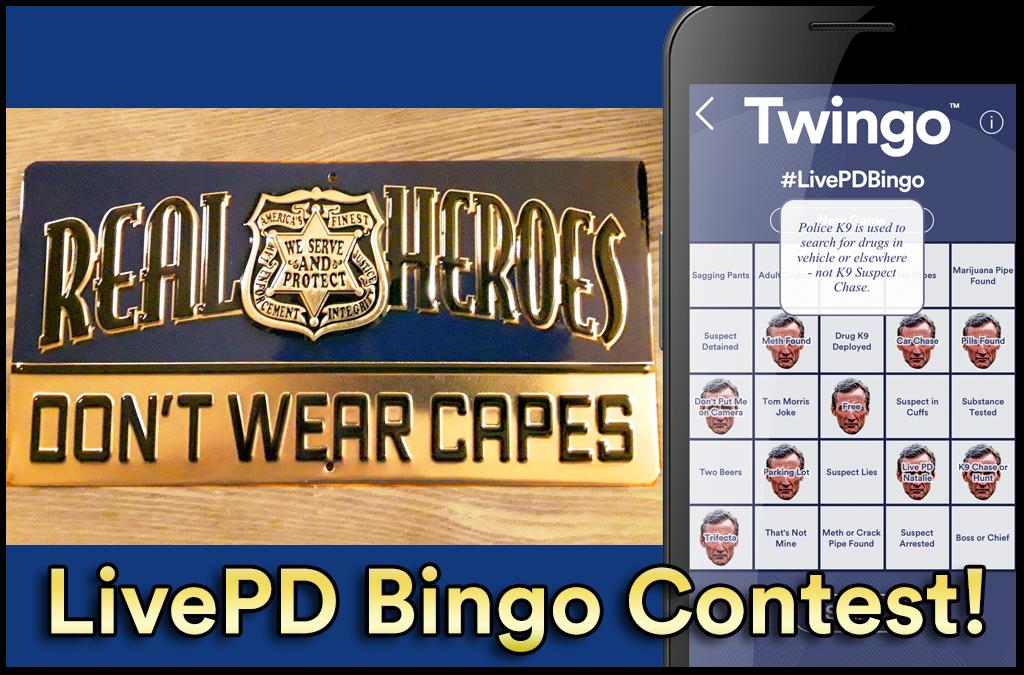 🚨 We're having a #LivePDBingo contest with Nana's Guardians of the Night! Follow <a href="/TwingoApp/">Twingo Bingo</a> and <a href="/nanafrey7/">Nana-Guardians of the Night</a>, 👉RT this post👈 and share a Twingo card during #LivePD this weekend for a chance to win this plaque from Guardians of the Night👮‍♂️🐕 Get Twingo at Twingo.tv