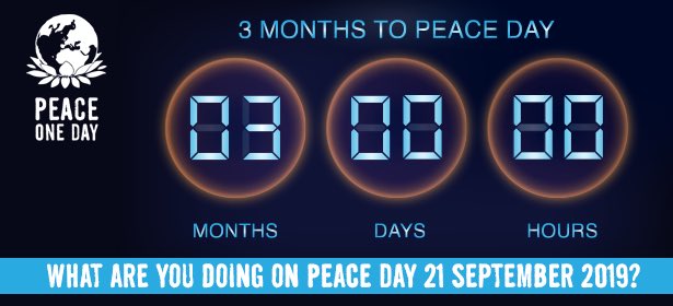 galaxyforpeace's tweet image. It is three months until #PeaceDay! Join us plan our action TODAY!
Check out go.jci.cc/actforpeace for resources!
#Sweat4Peace #Chat4Peace #Act4Peace #Youth4Peace #TeachPeaceEarly