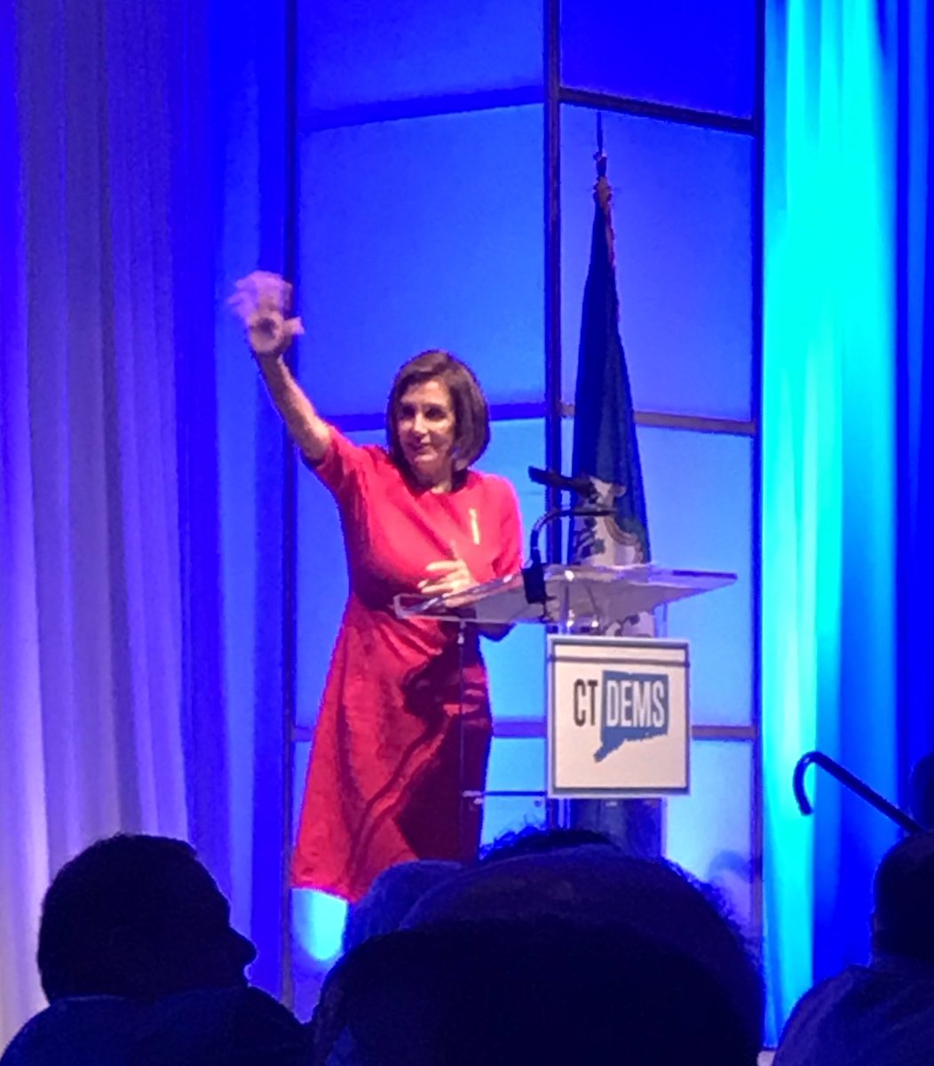 @SpeakerPelosi with a shout out for #CTLeads the way on gun #SafeStorage and passing the #TrustAct to stand up for immigrants in our community! It was great year for @CTDems @CT_HDCC