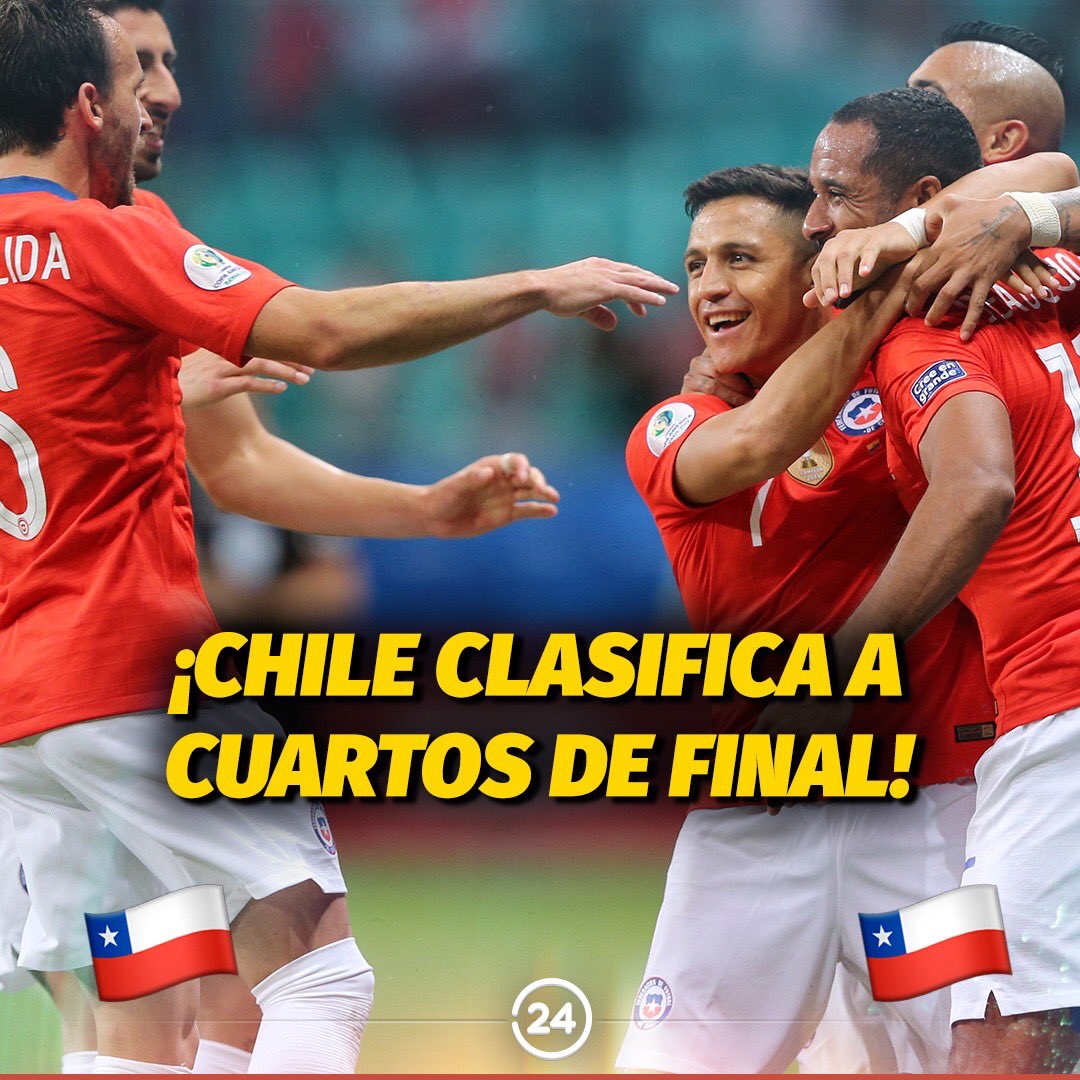 ¡Chile lo gana por 2-1 a Ecuador y clasifica a cuartos de final de Copa América 2019! ¡GIGANTES! ⚽⚽🇨🇱🇨🇱👏🏻👏🏻