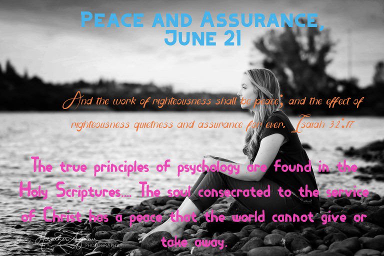 baTimbre's tweet image. #trueprinciplesofpsychology are found in #theHolyScriptures. soul consecrated to the service of Christ has a #peace that #theworldcannotgive #ortakeaway.
