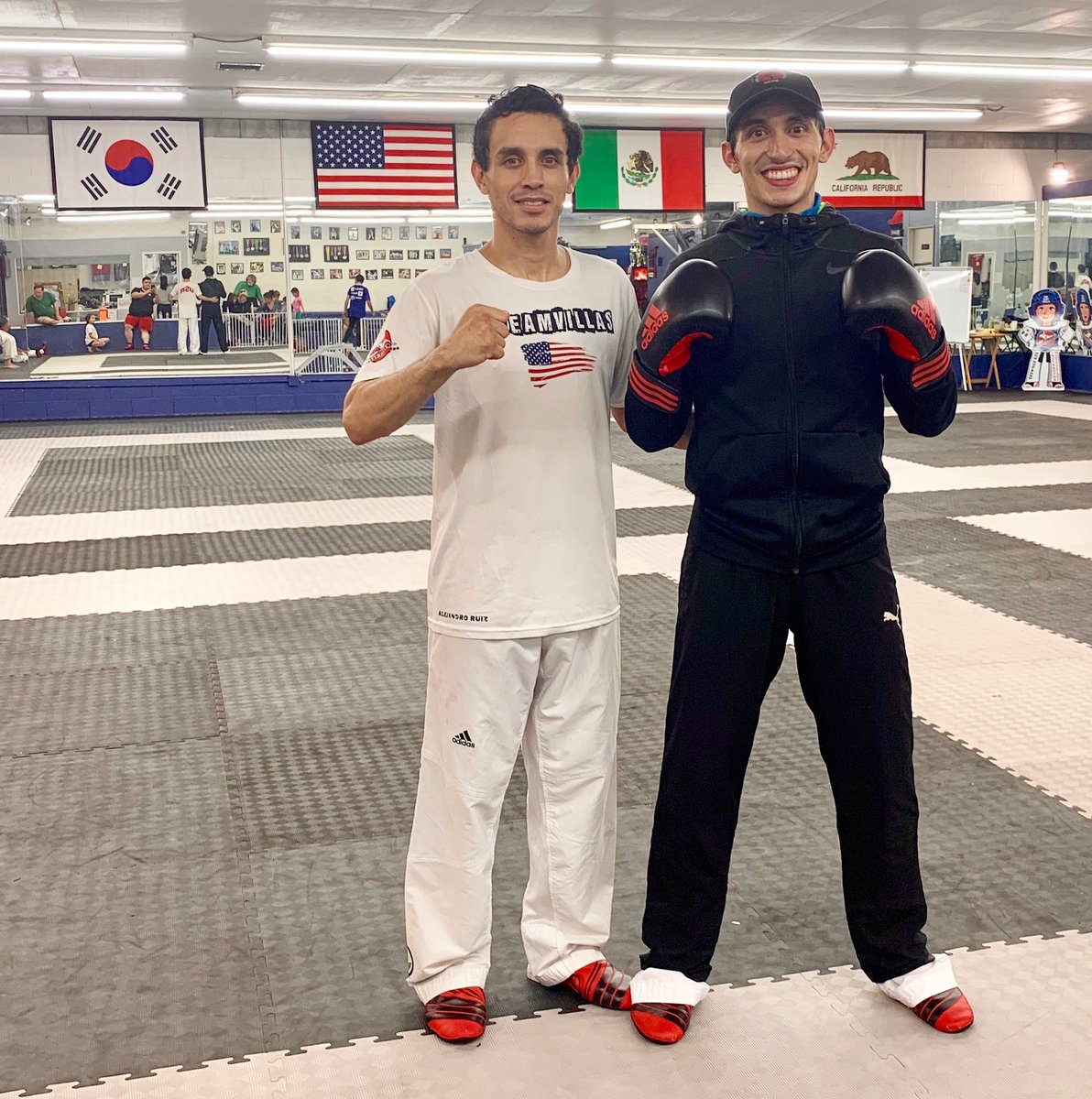 DamianVilla58's tweet photo. Getting into fighting shape with the help of my bro Master Gus Villa. Great Friend, Coach, Maestro, Dancer, Singer, Cook, Gamer, Food Critic and Mechanic! Brother, not so much ๐ค๐ #VillaBros #VillasTKD #FunTimes #Kihap #LessGitIt ๐ช๐
๐ฅ๐ฅ https://t.co/rYSgc6oDf9