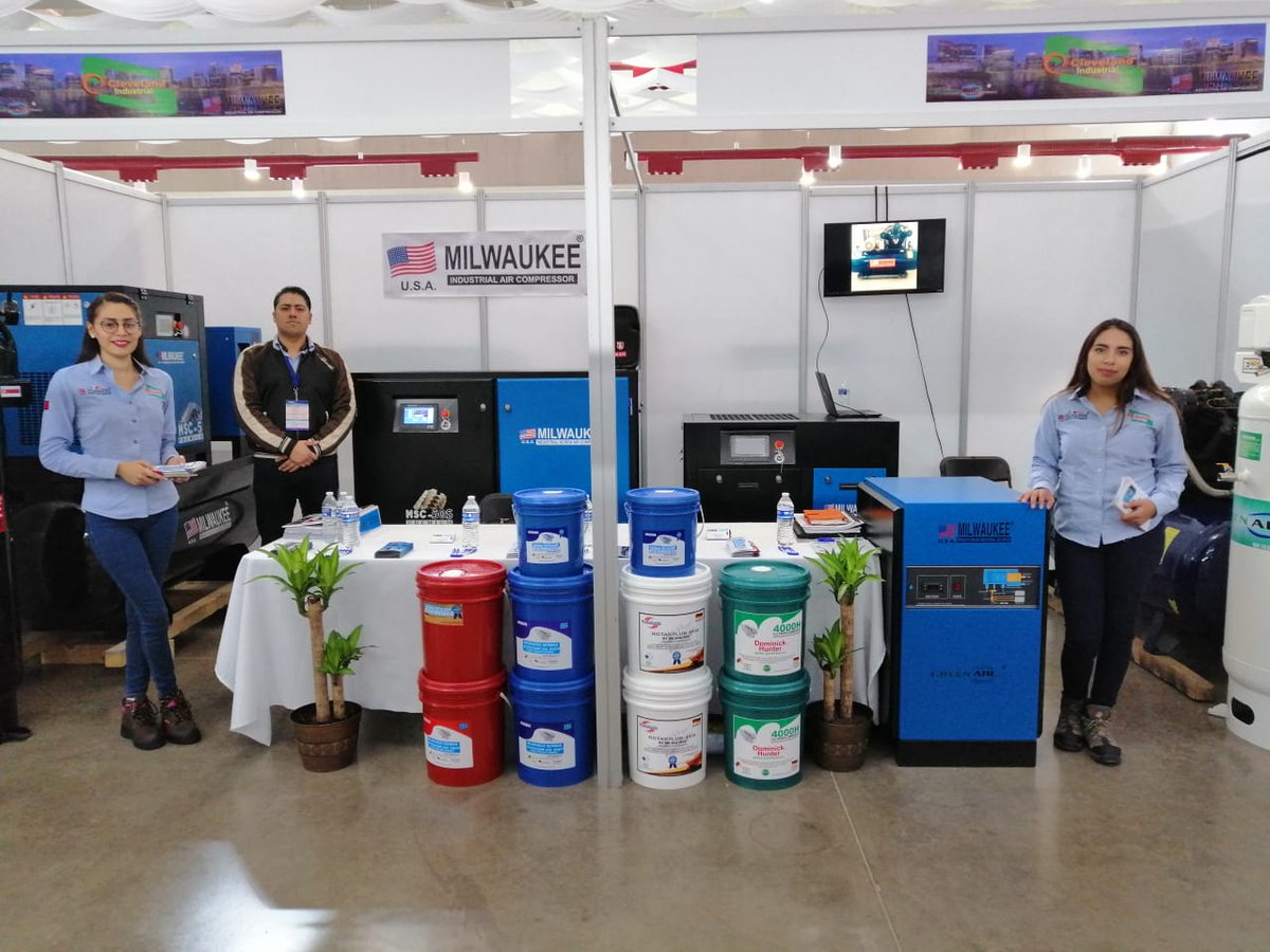 HectorAmaro's tweet image. #expopartes #SanLuis 2019 #Milwaukee #IndustrialAirCompressor