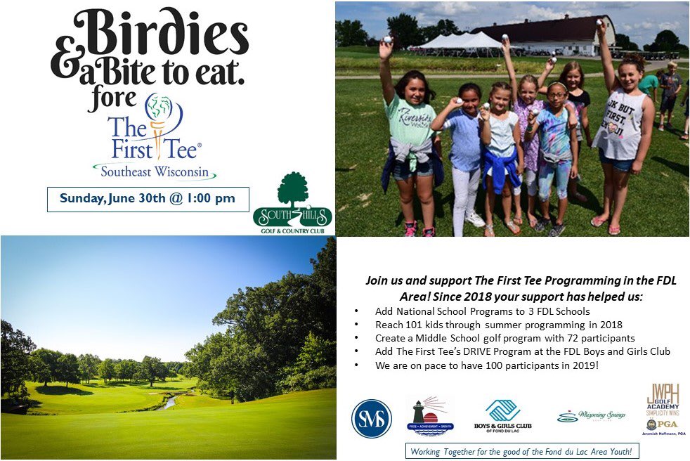Jeremiah Hoffmann, PGA (@jeremiahpgapro) on Twitter photo Join us for our annual fundraiser! @TheFirstTeeSEW <a href="/FondyGolf/">Fondy Boys and Girls Golf</a> <a href="/WSGCgolf/">Whispering Springs Golf Club</a> <a href="/SouthHillsFDL/">South Hills</a> Join us for our annual fundraiser! @TheFirstTeeSEW <a href="/FondyGolf/">Fondy Boys and Girls Golf</a> <a href="/WSGCgolf/">Whispering Springs Golf Club</a> <a href="/SouthHillsFDL/">South Hills</a>