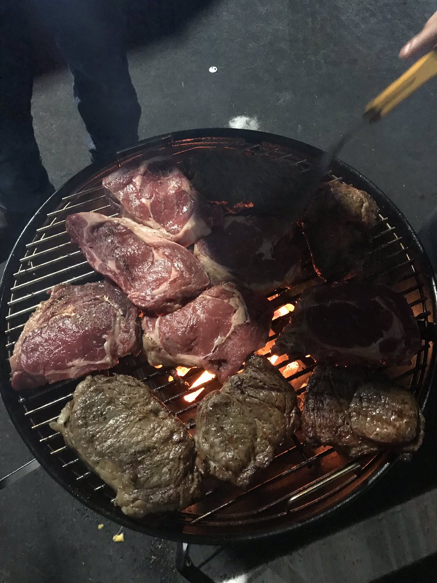 Eastwood Eagles celebrate victory with a pizza party. Clay Eagles celebrate with ribeye steaks. Either way a great job Eagles.