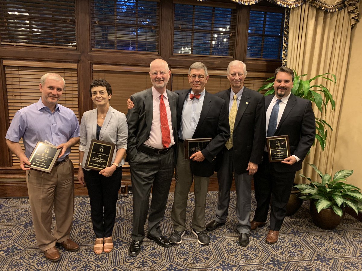 Congratulations to the faculty award winners for Emory cardiology fellowship 2019:
Dan Sorescu- EUHM
Viola Vaccarino-Research Mentor
Allen Dollar- Grady
Marc Thames- Hurst Teaching Award 
Steve Clements- EUH
Jason Linefsky-VA