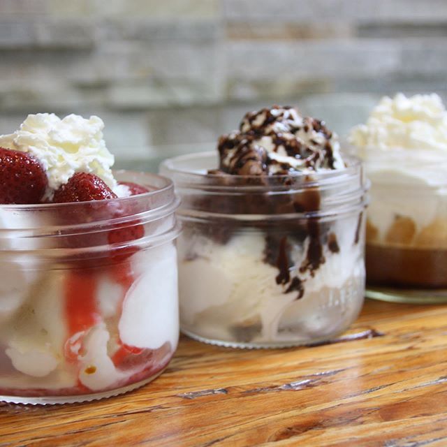 Summer days call for sundaes! We are now serving delicious sundaes with @birchwooddairyfarm local farm fresh ice cream in three tasty varieties: Chocolate Brownie, Strawberry &amp; Spanish Affogato. bit.ly/2RwZTfJ