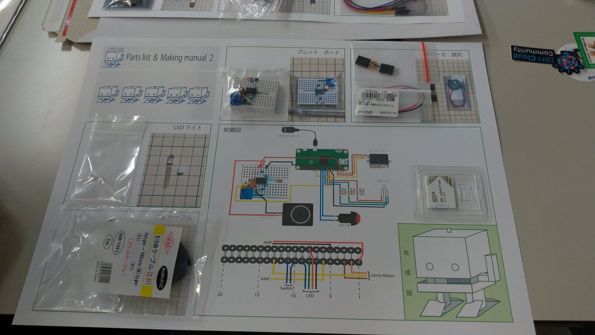 HiraokaDaisuke's tweet image. TJBotzero作りはじめるぞー |o_o| #bmxug #TJBotzero #TJBot