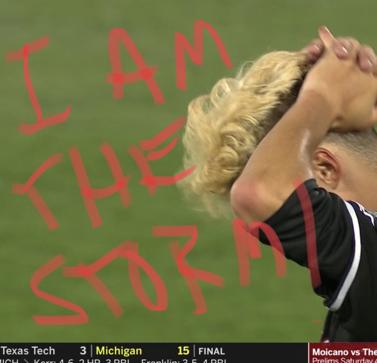 Vandetta92's tweet photo. Louisville said, “You cannot withstand the storm”.  @VandyBoys replied - https://t.co/tq8YaRI22s