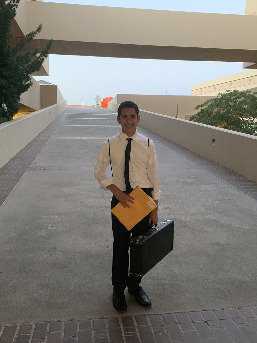 TashaAngeles's tweet photo. My son Roman and my former student Aiden participated in the El Paso Youth Symphony Orchestra camp this week. They put on an absolutely phenomenal performance tonight!!! 
🎼🎺🎻🎷🎶
What an absolute perfect way to celebrate #MakeMusicDay 🎵
#EPYSO 
#ProudMom 
#ProudBandDirector https://t.co/5K5fgNHWpa