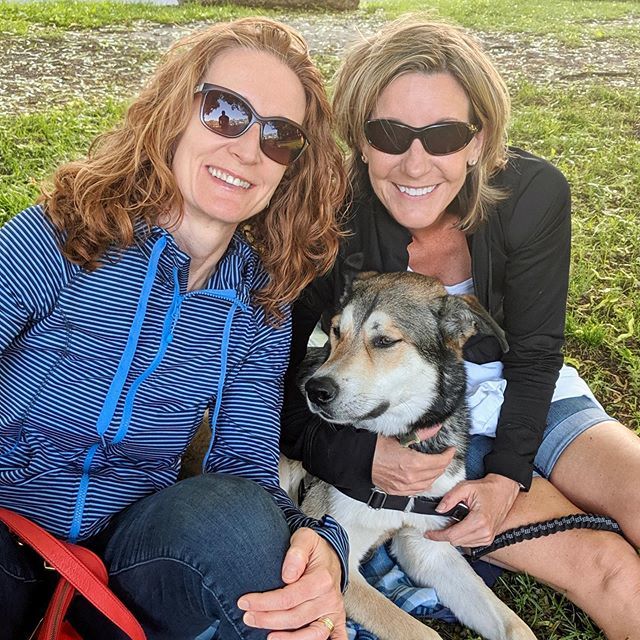 Friday Night Soccer ⚽️ with Toby🐶! Tomorrow is his big adoption event with @covetedcanines.  He loves watching Avery play. bit.ly/2WXvgRA