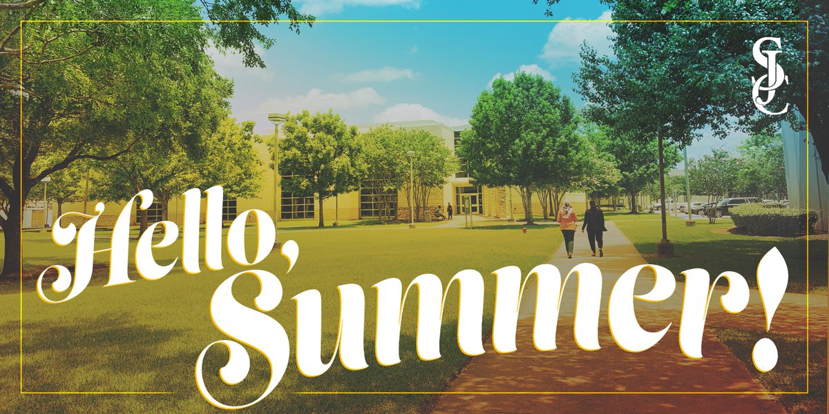 SanJacCollege's tweet photo. Today is the official #firstdayofsummer! ๐ What are some of your favorite summer activities? #sanjac #sanjaccollege #sanjacinto #sjcsummer19 #sanjacsouth #htx #txcollege #texas #summer #higheredu #education https://t.co/uohZRHknTH